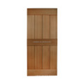 Stain Grade Mahogany Solid Wood DIY Bathroom Barn Door Models With Hanging Sliding Track System